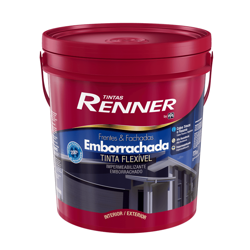 Tinta Impermeabilizante Frentes e Fachadas Emborrachada Fsc Branco 18L - Renner