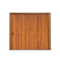 Portão Ferro com revestimento de madeira 300x220 Maxiaço