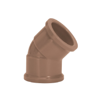 Joelho 45° 110mm Marrom Soldável Amanco 10011