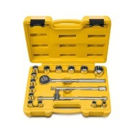 Jogo de Soquetes Estriados 17 Peças Tramontina 1/2" (8 a 30 mm)
