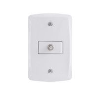 Tomada TV/SAT Coaxial 4x2 Tramontina Lux²