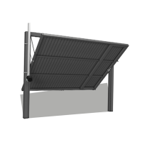 Portão de ferro Chapa Frisada 260x220cm Com Porta e Automatizador