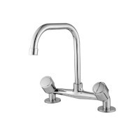 Misturador Quartzo Bancada com Bica Móvel e Tubo U Médio 3/4" Fort