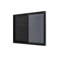 Janela de Alumínio Veneziana 3 folhas 120x100cm Preta