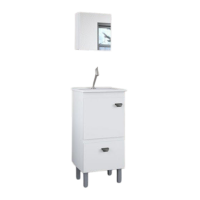 Conjunto de Banheiro Essenza 40cm Bianco/Branco Gaam