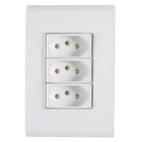 Tomadas Liz 3tc 10A 4x2 Tramontina