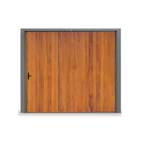 Portão Chapa pintada Lambri de Cedro C/porta e automatização 110v/220v 240x220 Maxiaço