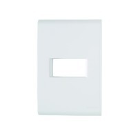 Placa 1 Posto Horizontal 4x2 Tramontina Liz Branca