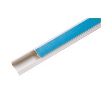 Canaleta 20x10x2000 mm Tramontina Branca com Fita Dupla Face e Divisória