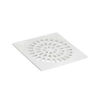 Grelha N°20 Quadrada 100mm Branca Amanco 11625