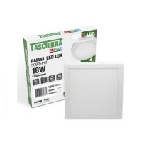 Painel Led Taschibra 18W Quadrado de Sobrepor Luz Neutra 4000K