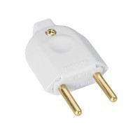 Plugue Macho 2P 10 A 250 V Tramontina Branco