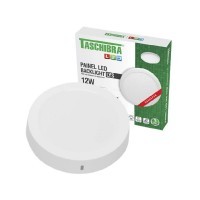 Painel Led Taschibra 12W Redondo de Sobrepor Luz Neutra 4000K