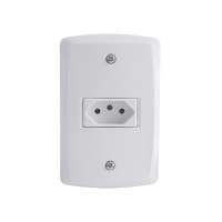 Tomada 4x2 2P+T 10 A 250 V Tramontina Lux²