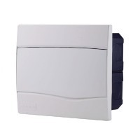 Quadro de Distribuição de Embutir 9 DIN ou 6 NEMA Tramontina com Porta Branca