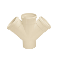 Junção Dupla 75mm para Esgoto Série Normal Amanco 11693