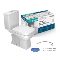 Kit Vaso Sanitário com Caixa Acoplada 3/6L Quadra Deca