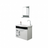 Conjunto de Banheiro Siena 55,5cm Preto Rorato