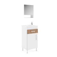 Armário de banheiro 45cm Branco Bertazoli