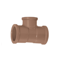 Tê de Redução 50x40mm Marrom Soldável Amanco 11827