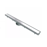 Ralo Linear Sifonado com Grelha Inox 90cm Cinza Amanco 22001
