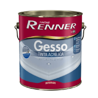 Tinta Acrílica para Gesso Branco Fosco 3,6L - Renner