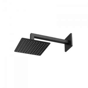 Chuveiro de Parede Cubit 65 com Cano 300 Preto Fosco Meber