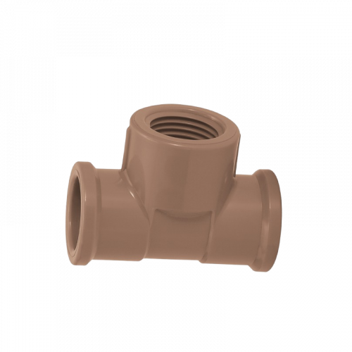 Tê Misto 20mmx1/2'' Marrom Soldável Amanco 11846