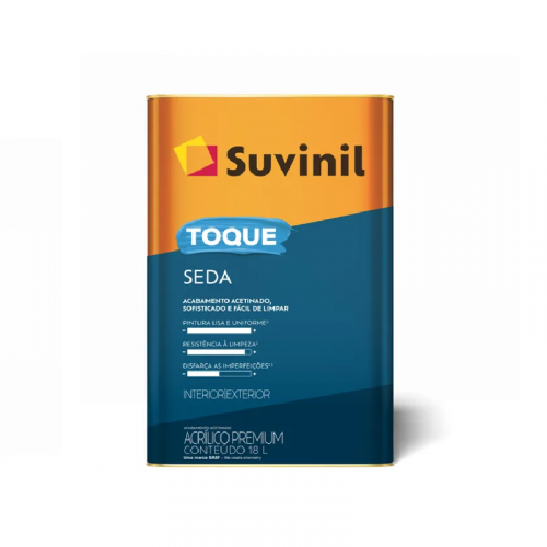 Tinta Acrílica Acetinado Toque de Seda Branco 18L Suvinil