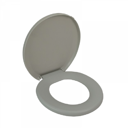 Assento Sanitário Oval Confort Cinza Amanco 14140