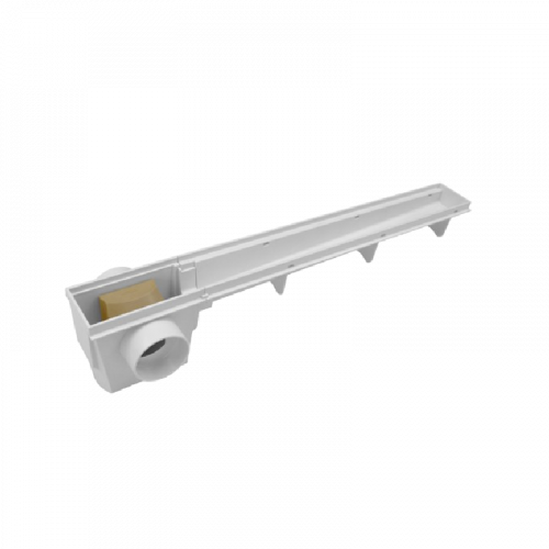 Corpo de Ralo Linear Sifonado 50cm Branco Amanco 21494