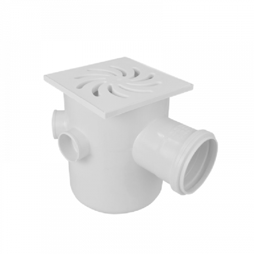 Caixa Sifonada com Porta Grelha 150x185x75mm Amanco 20771