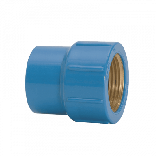 Luva Azul 20mmx1/2'' Soldável com Bucha em Latão Amanco 11750