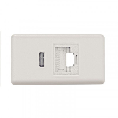 Módulo Tomada para Transmissão de Dados RJ45 CAT 6 Branco Tramontina