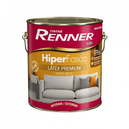Tinta Hiper Fosco Látex Premium Branco 3,6L - Renner