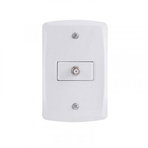 Tomada TV/SAT Coaxial 4x2 Tramontina Lux²