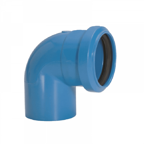 Joelho 90° Azul com Anel Esgoto Série Normal Amanco 11650