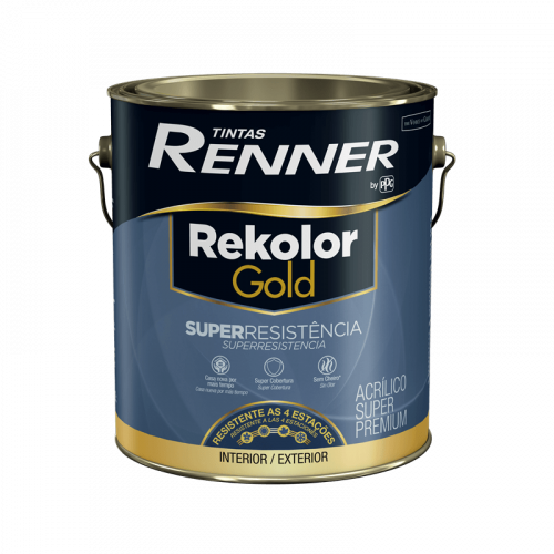 Tinta Acrílica Rekolor Gold Superresistência Branco Semibrilho 3,2L - Renner