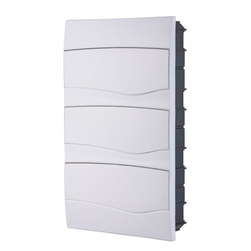 Quadro de Distribuição de Embutir 36 DIN ou 24 NEMA Tramontina com Porta Branca