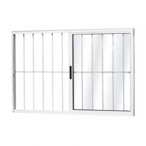 ﻿﻿﻿Janela de Alumínio Vitrô de Correr Com Grade 120x100cm Branca