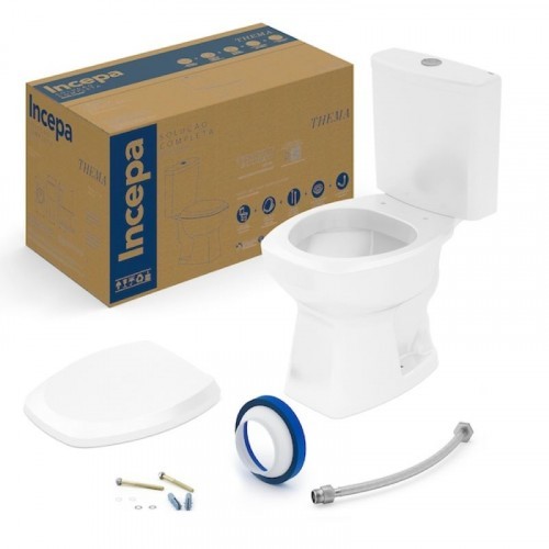 Kit Vaso Sanitário com Caixa Acoplada 3/6L Thema Incepa