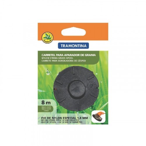 Carretel com Fio de Nylon 1,8 mm Tramontina 8 metros para Aparador de Grama