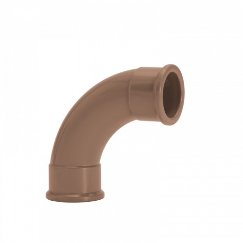 Curva 90° 85mm Marrom Soldável Amanco 90007