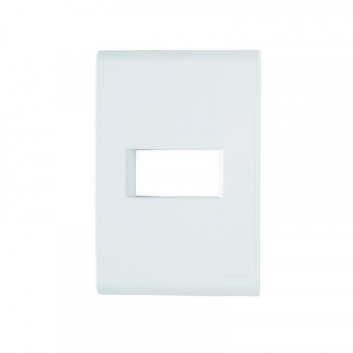 Placa 1 Posto Horizontal 4x2 Tramontina Liz Branca