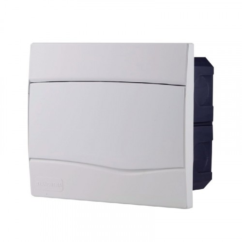 Quadro de Distribuição de Embutir 9 DIN ou 6 NEMA Tramontina com Porta Branca