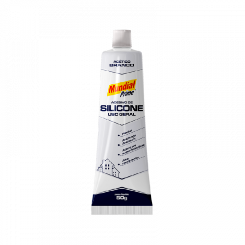 Adesivo de Silicone Acético Uso Geral 50g Branco