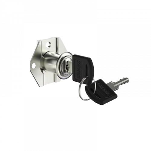 Fechadura para Gaveta 22mm Niquelada Soprano