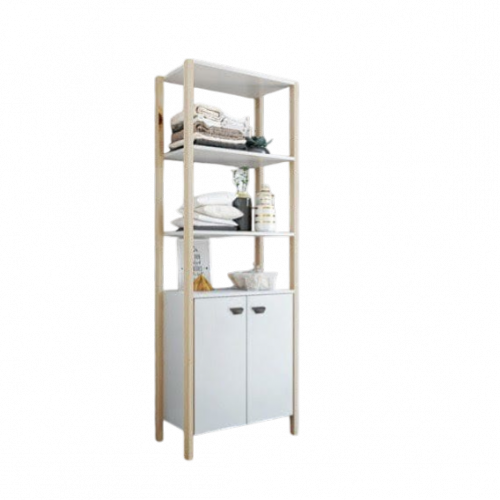 Estante Naos Natural Branco 1,70x0,60 Metro Gaam