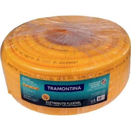 Eletroduto Corrugado Flexível 20mm 50 metros Tramontina