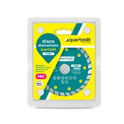 Disco Diamantado Turbo 110x20 Quartzolit